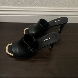 DKNY Black Women's Heeled Mules